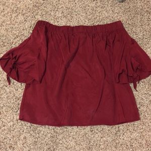 Off the shoulder red top (Francesca’s)